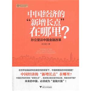 中国经济的新增长点在哪里?-孙立坚谈中国金融改革